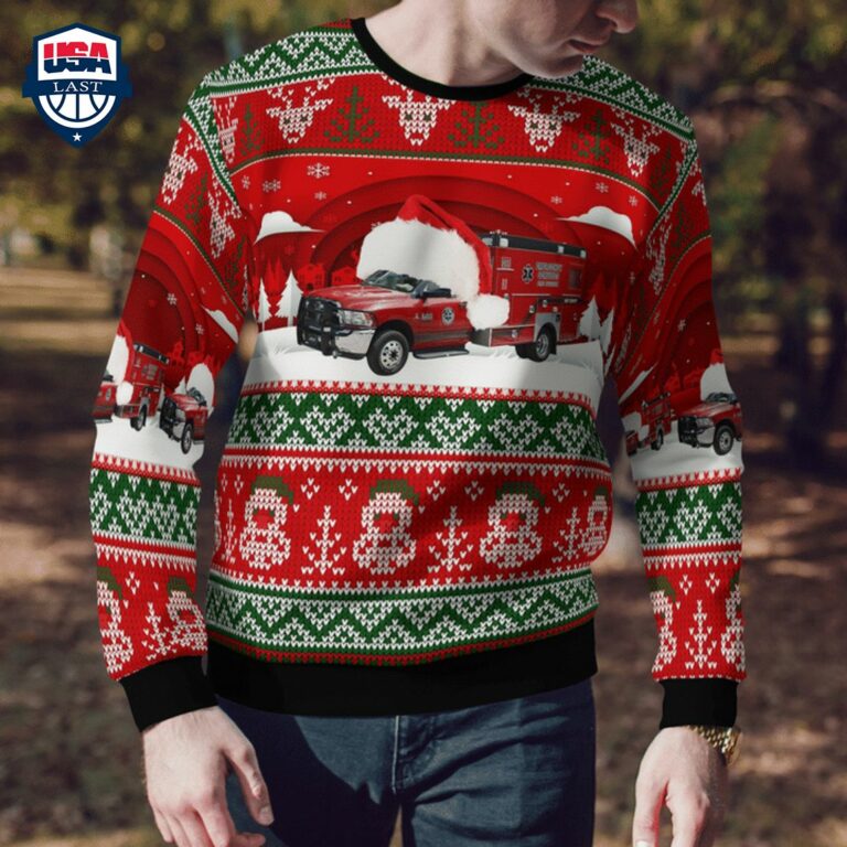 Bay County EMS Ver 2 3D Christmas Sweater - Cutting dash