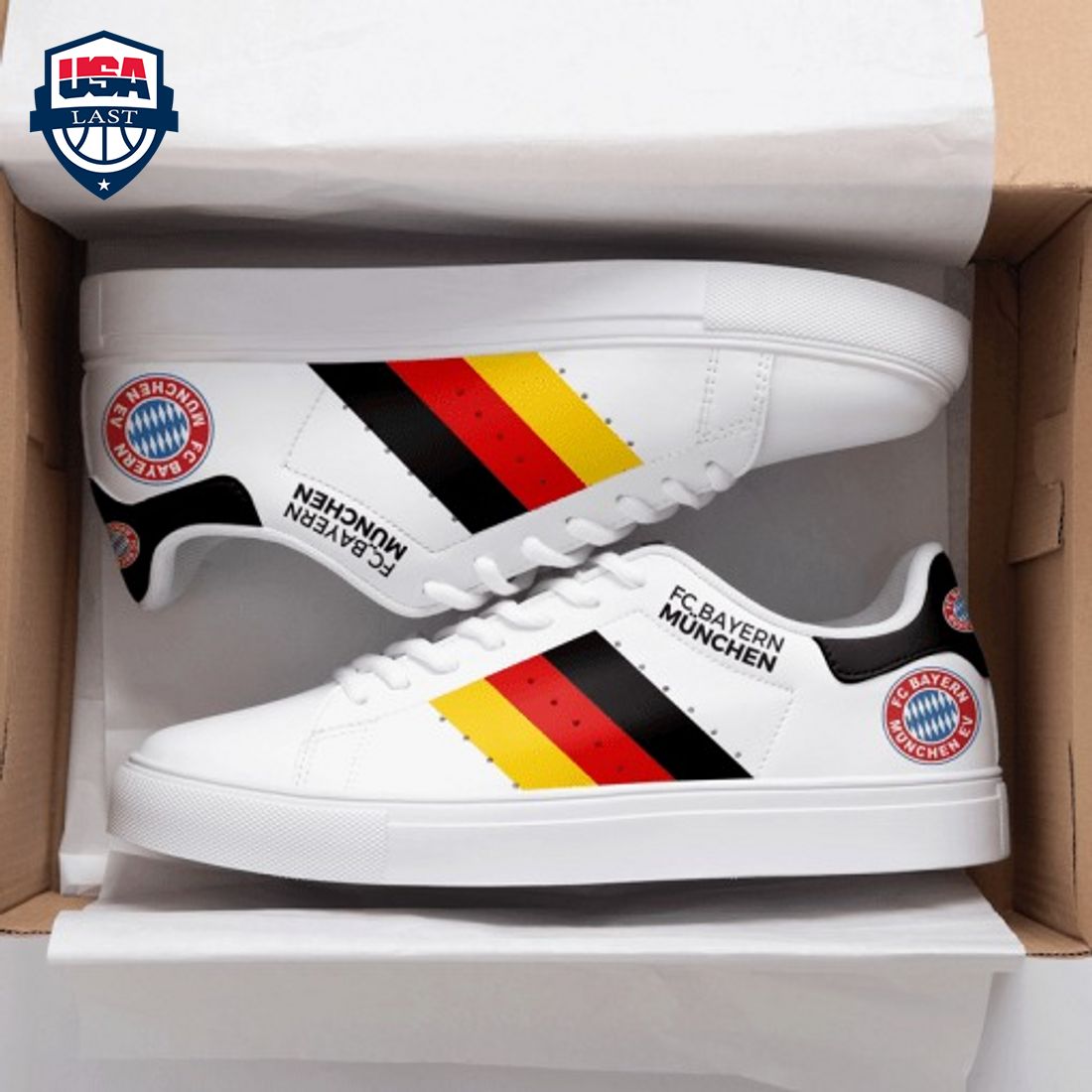 Bayern Munich Germany Flag Stan Smith Low Top Shoes - You look cheerful dear