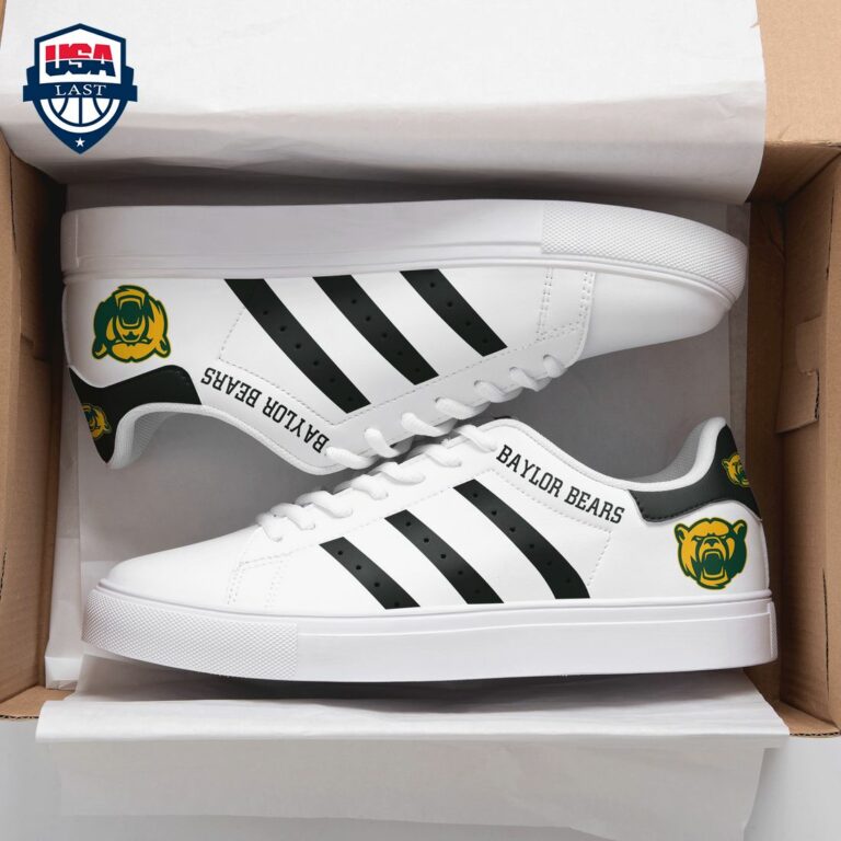 Baylor Bears Black Stripes Stan Smith Low Top Shoes - Rocking picture