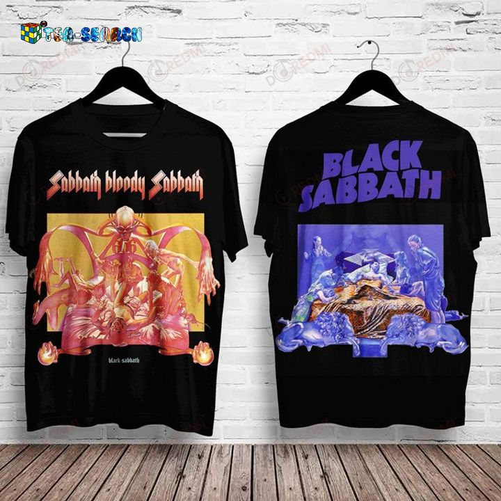 Where To Buy Black Sabbath Album Sabbath Bloody Sabbath Cover 3D T-Shirt