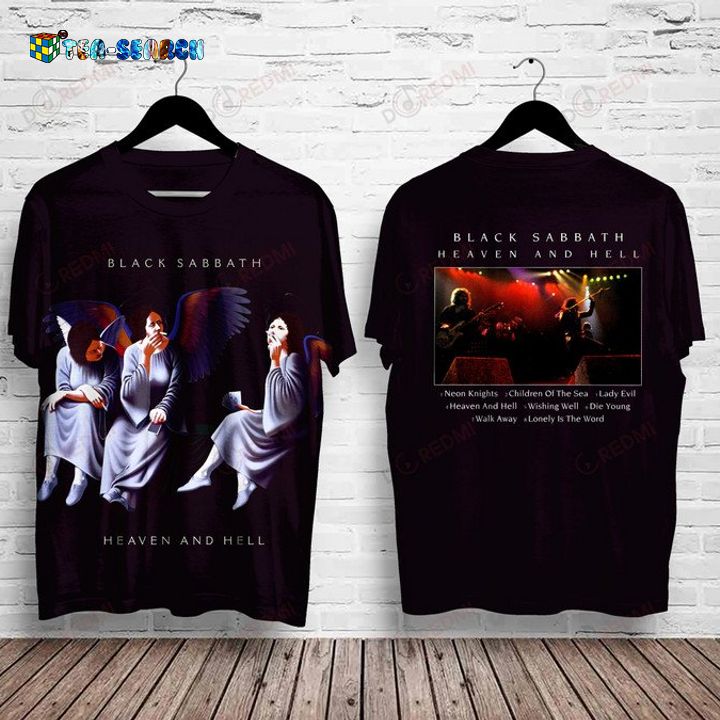 Ultra Hot Black Sabbath Heaven and Hell 1980 3D All Over Print Shirt