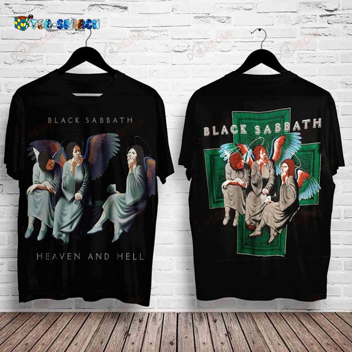 Traditional Black Sabbath Heaven and Hell 3D All Over Print Shirt