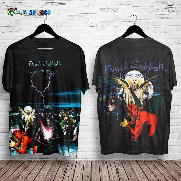 Top Rate Black Sabbath Live Evil 3D All Over Print Shirt