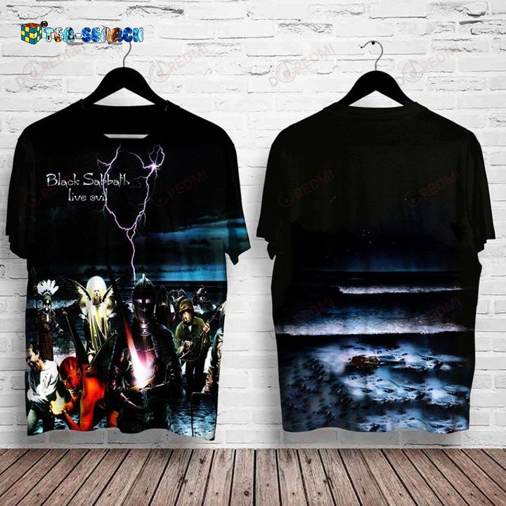 Black Sabbath Live Evil Album Cover 3D T-Shirt - My friend and partner