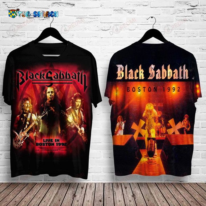 Black Sabbath Live In Boston 1992 3D All Over Print Shirt - Studious look