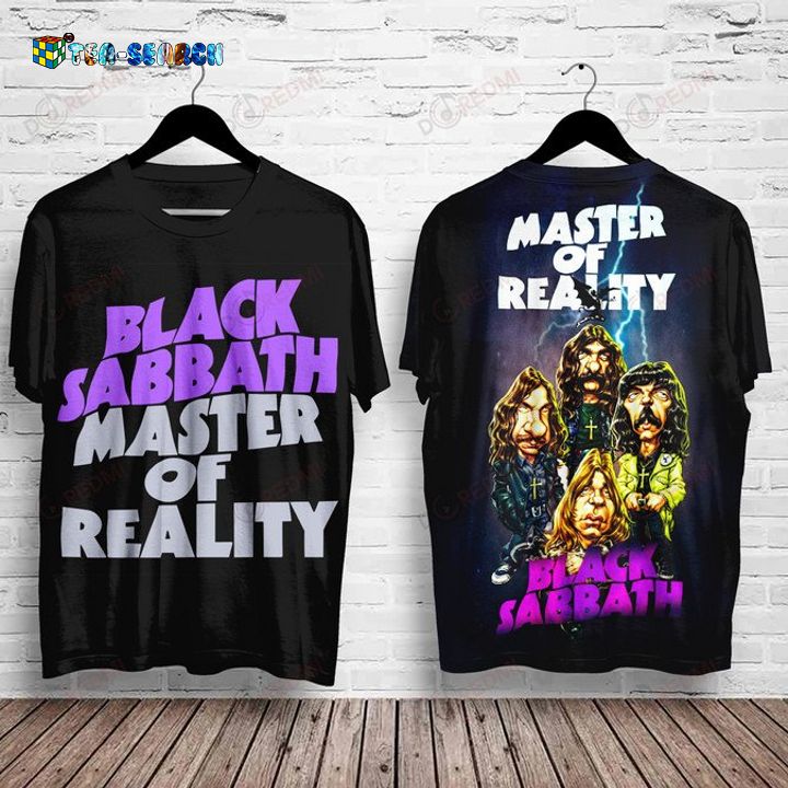 The Great Black Sabbath Master of Reality Album Cover 3D T-Shirt