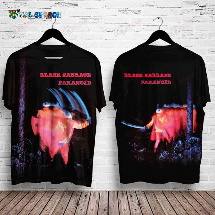 Black Sabbath Paranoid 3D All Over Print Shirt - You tried editing this time?