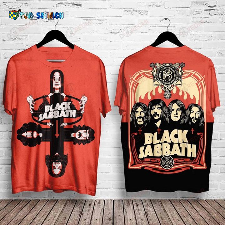 Black Sabbath Rock Band 3D All Over Print Shirt - Natural and awesome