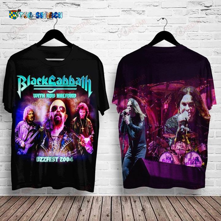 Luxury Black Sabbath with Rob Halford Ozzfest 2004 3D All Over Print Shirt