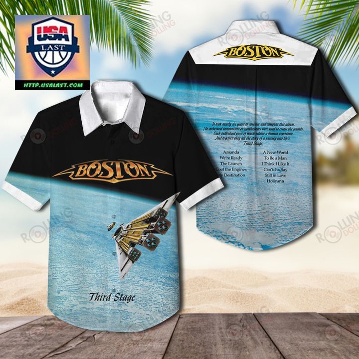 Boston Band Third Stage 1986 Aloha Hawaiian Shirt - Stand easy bro