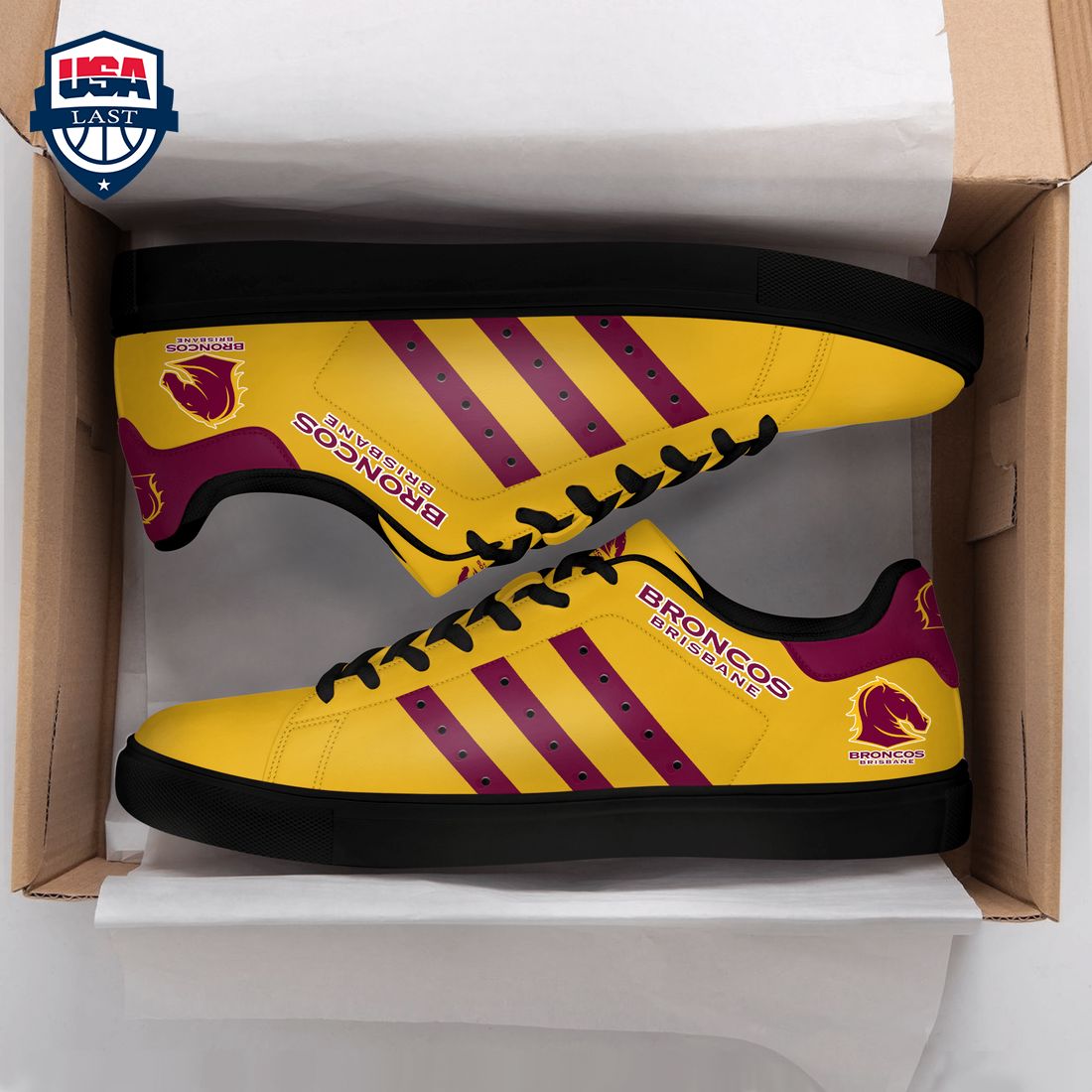 Brisbane Broncos Red Stripes Style 2 Stan Smith Low Top Shoes – Saleoff