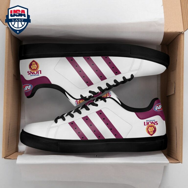 Brisbane Lions Red Stripes Style 2 Stan Smith Low Top Shoes - Good click