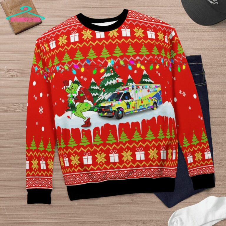 Canada Grey County Paramedic Services Ver 1 3D Christmas Sweater - Nice Pic
