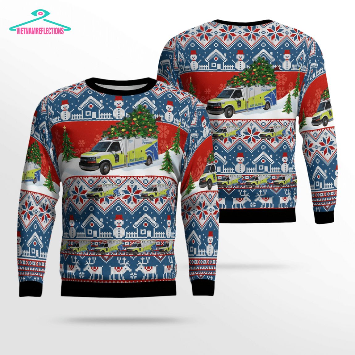 Canada Grey County Paramedic Services Ver 2 3D Christmas Sweater