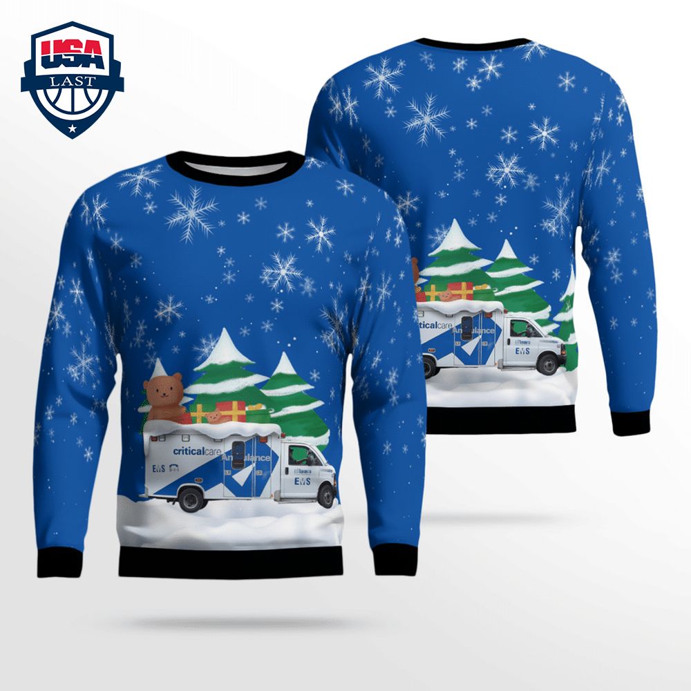 Canada Toronto EMS 3D Christmas Sweater