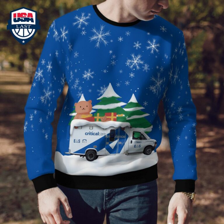 Canada Toronto EMS 3D Christmas Sweater - Natural and awesome