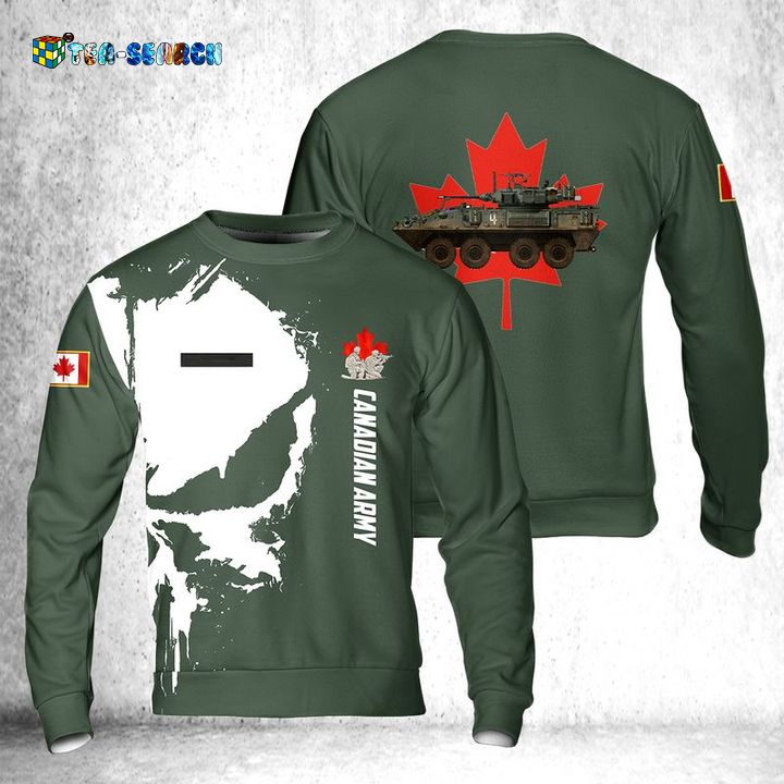 Canadian Army Coyote of the Royal Canadian Dragoon Christmas Ugly Sweater