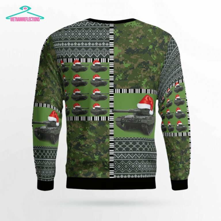 Canadian Army Leopard 2A4M Ver 2 3D Christmas Sweater - You look too weak