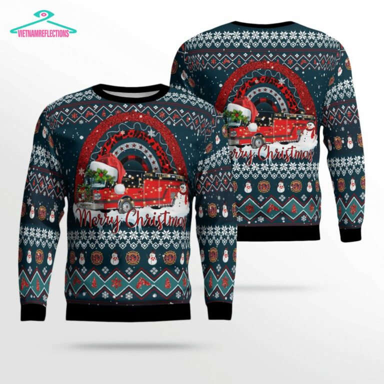 City of La Crosse Fire Department 3D Christmas Sweater - Stunning