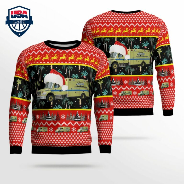 Cleveland EMS Ver 3 3D Christmas Sweater - Damn good
