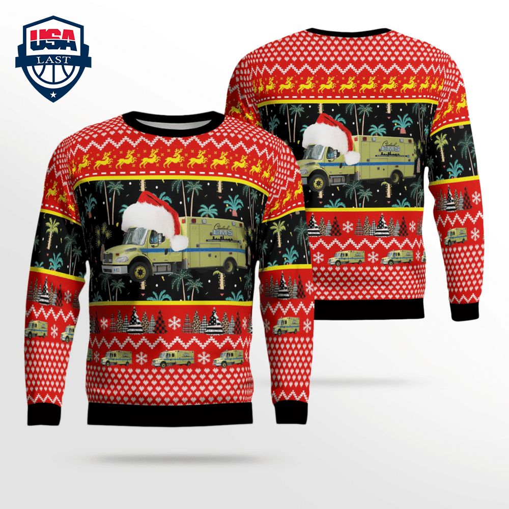Cleveland EMS Ver 3 3D Christmas Sweater