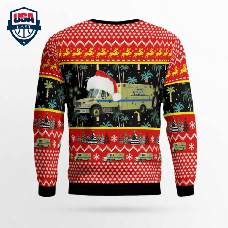 Cleveland EMS Ver 3 3D Christmas Sweater - My friend and partner