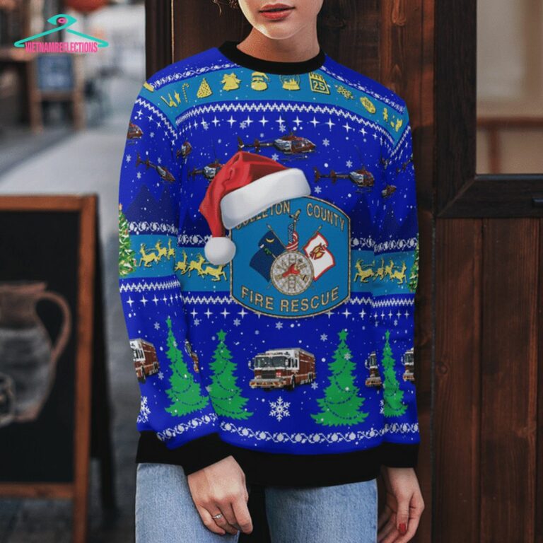 Colleton County Fire Rescue 3D Christmas Sweater - You tried editing this time?