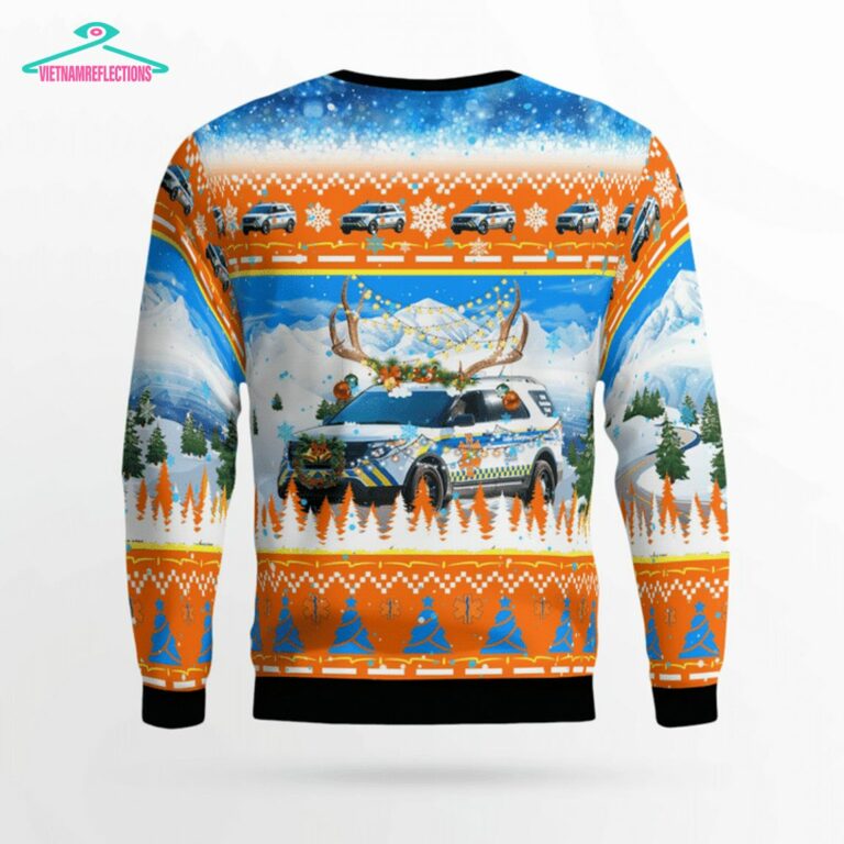 Collier County EMS Ford Explorer 3D Christmas Sweater - You look cheerful dear