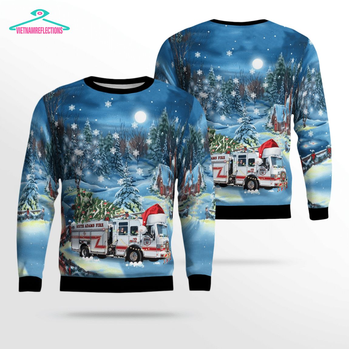 Colorado South Adams County Fire Department 3D Christmas Sweater
