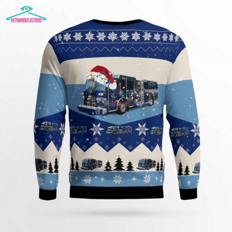 Columbian Fire Engine Company 1 3D Christmas Sweater - Natural and awesome