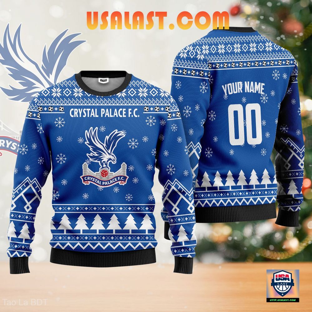 Amazing Crystal Palace F.C. Personalized Sweater Christmas Jumper