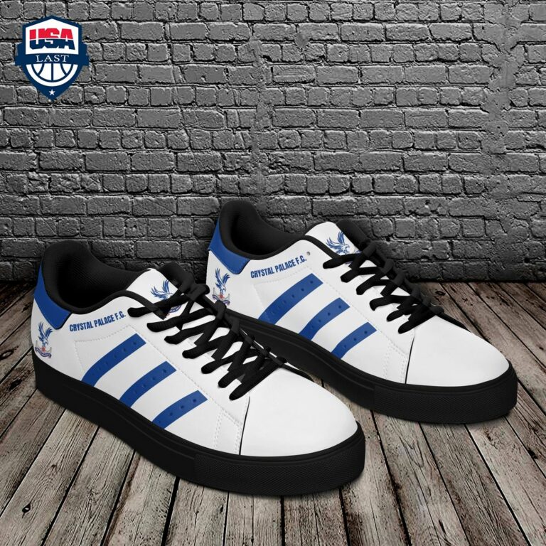 Crystal Palace FC Navy Stripes Stan Smith Low Top Shoes - Loving click
