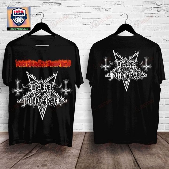Awesome Dark Funeral Band Teach Children to Worship Satan 3D Shirt