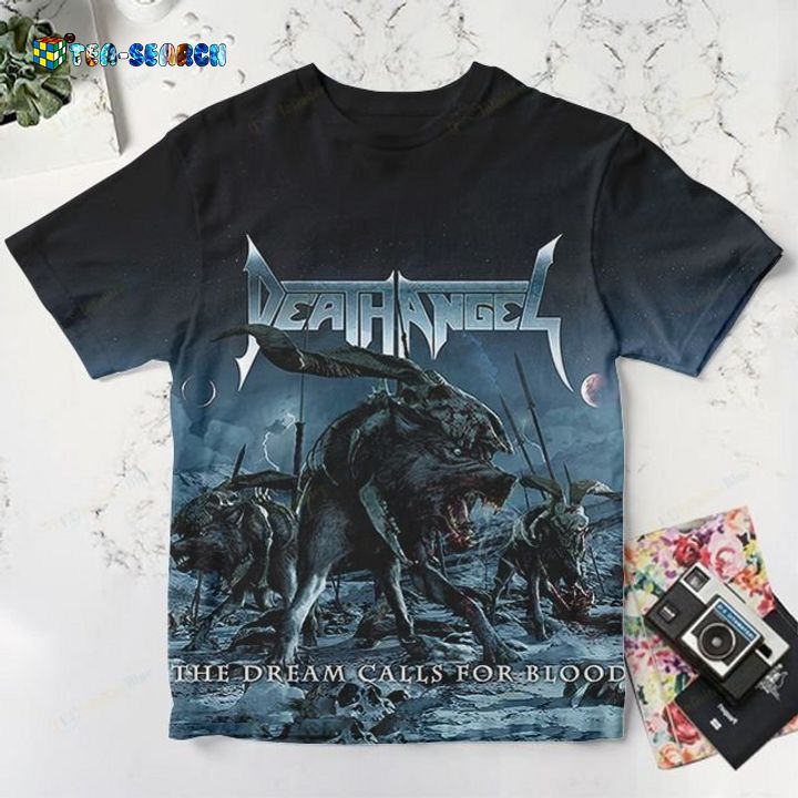 Hot Trend Death Angel Band The Dream Calls for Blood 3D All Over Print Shirt
