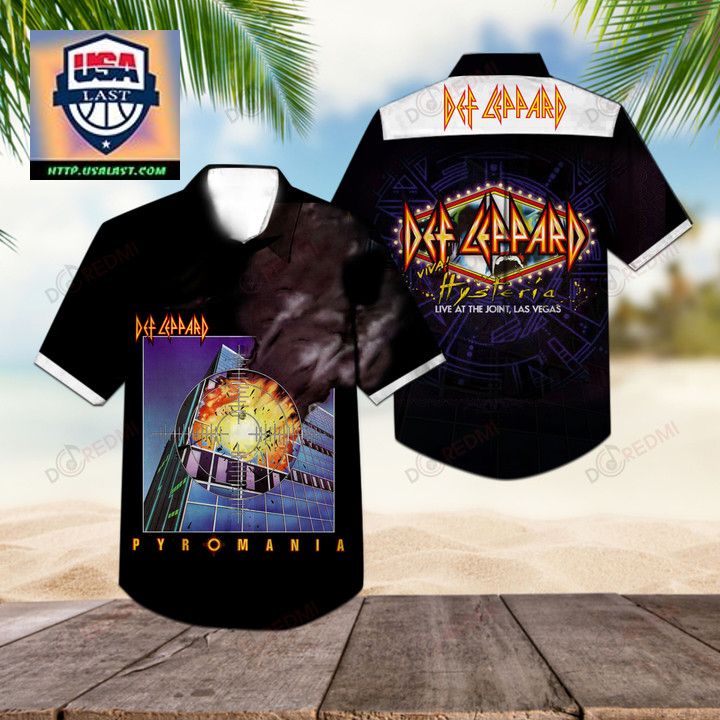 Best Sale Def Leppard Viva! Hysteria Album Hawaiian Shirt