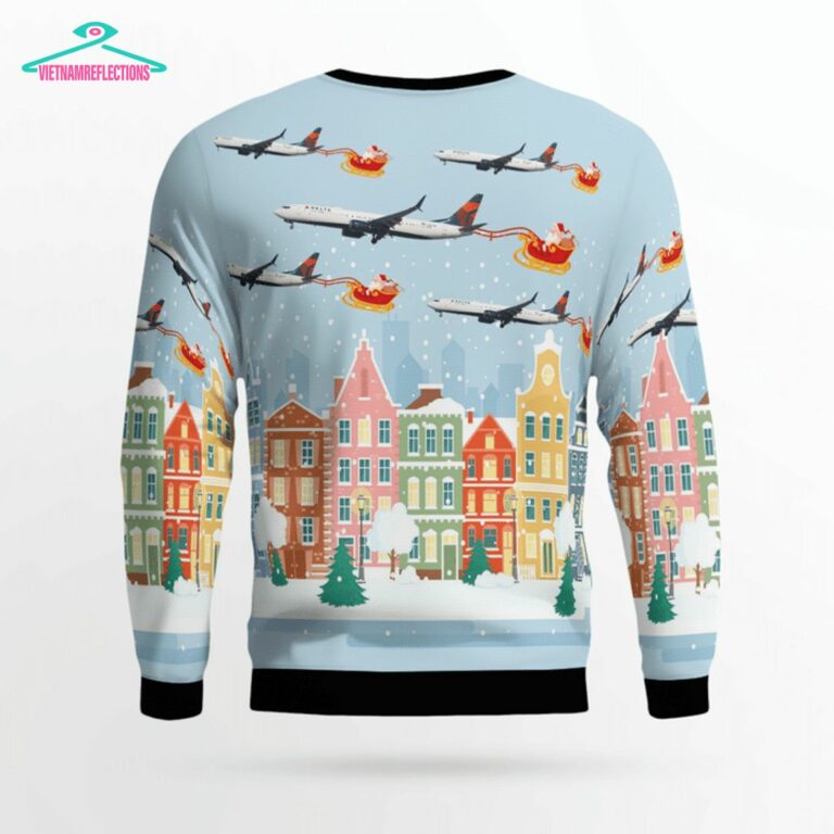 Delta Air Lines Boeing 757-900ER 3D Christmas Sweater - Nice bread, I like it
