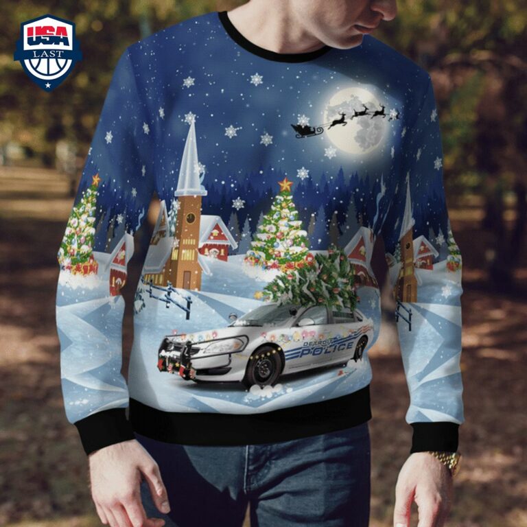 Detroit Police Department 3D Christmas Sweater - Cool look bro