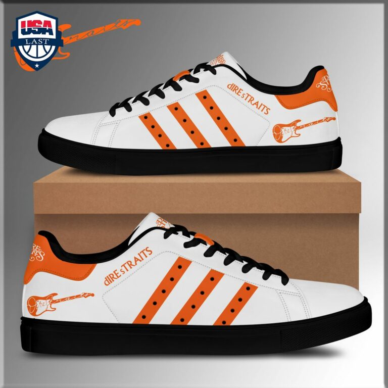 Dire Straits Orange Stripes Style 2 Stan Smith Low Top Shoes - Cool DP