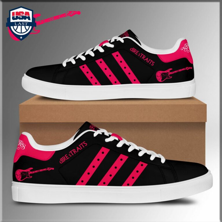 Dire Straits Pink Stripes Style 1 Stan Smith Low Top Shoes - Damn good