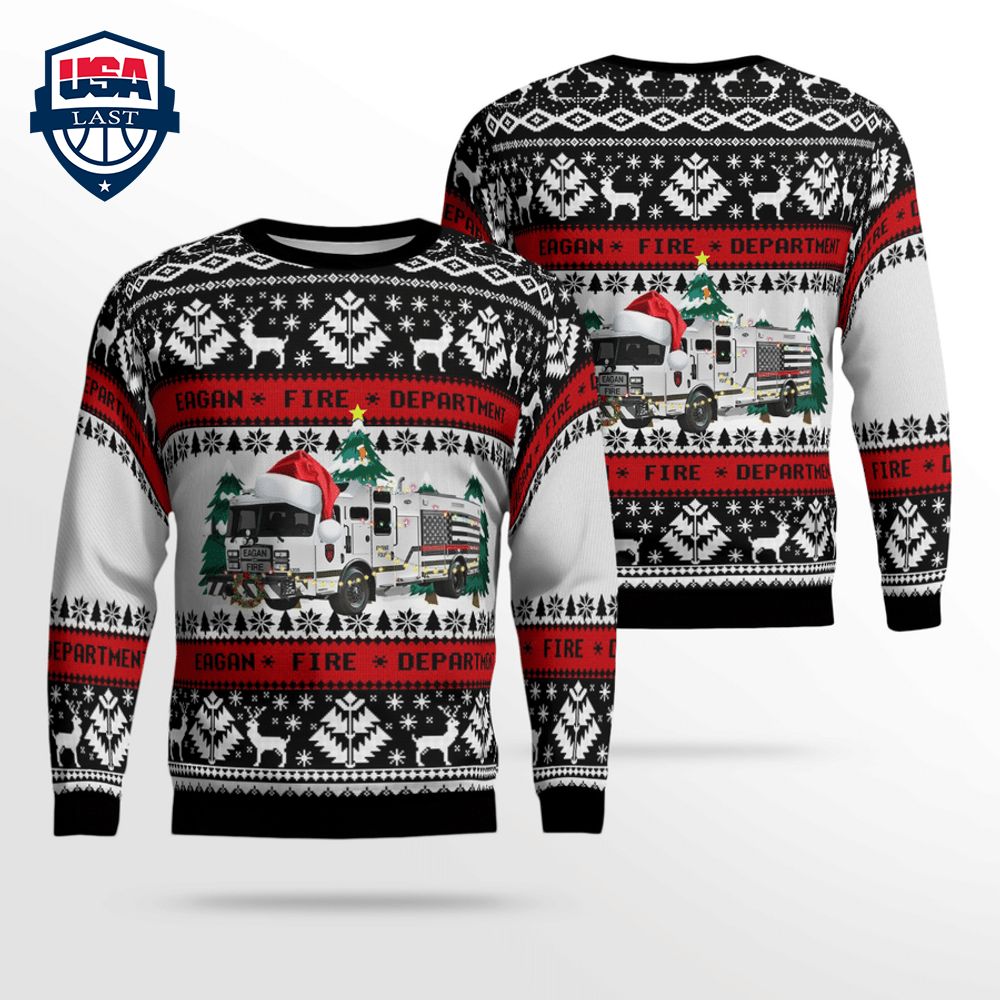 Eagan Fire Department 3D Christmas Sweater