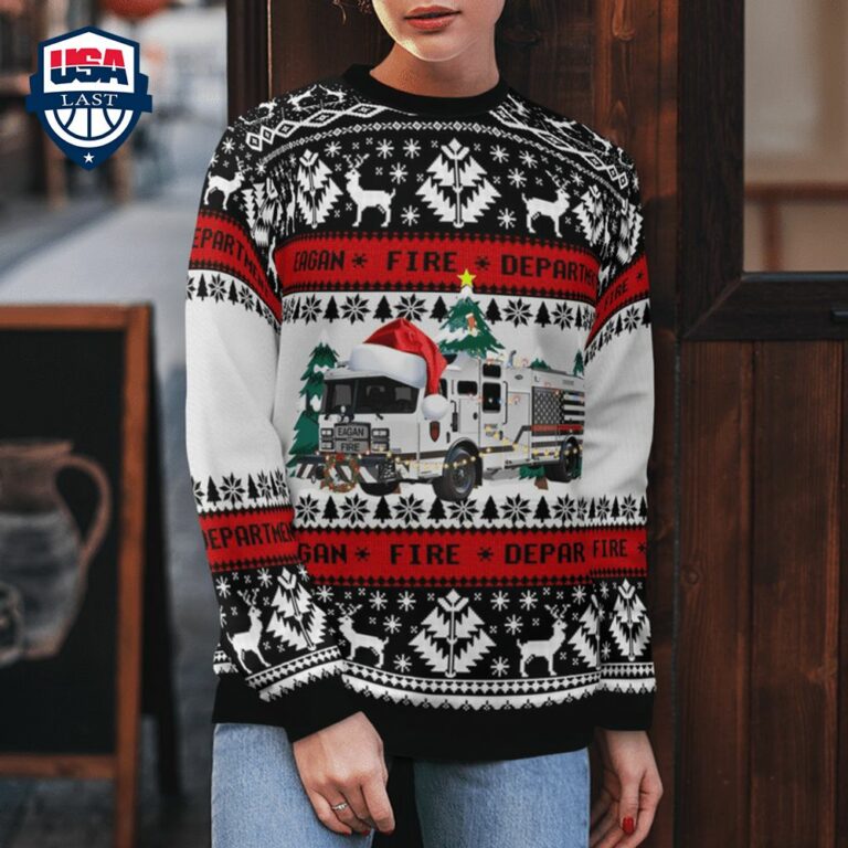 Eagan Fire Department 3D Christmas Sweater - Lovely smile