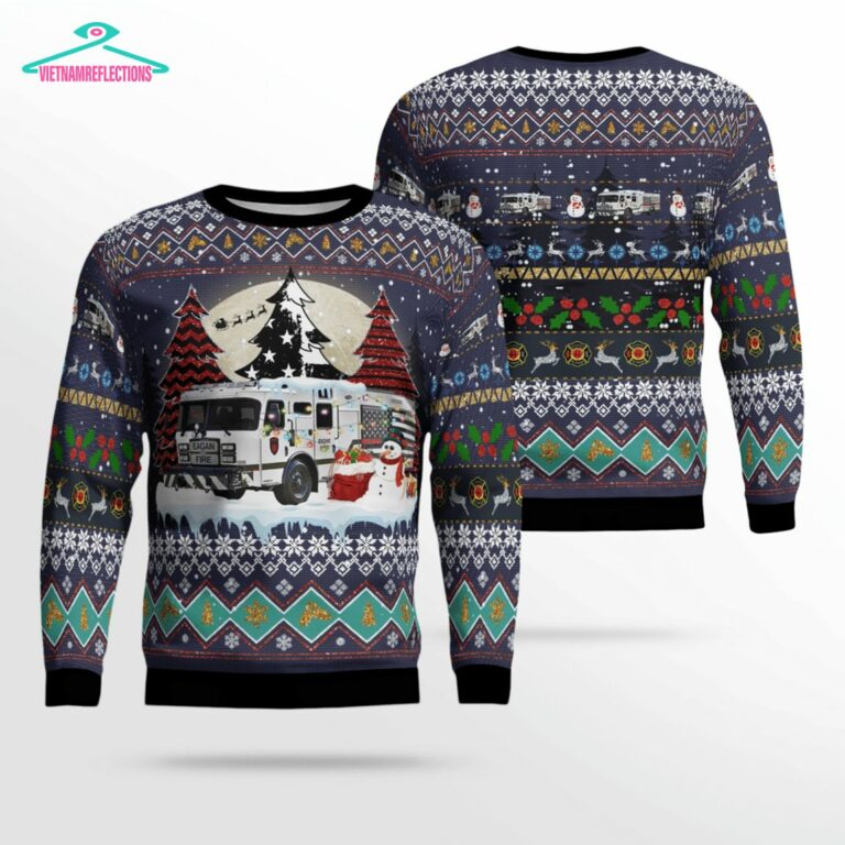 Eagan Fire Department Ver 2 3D Christmas Sweater - You look so healthy and fit