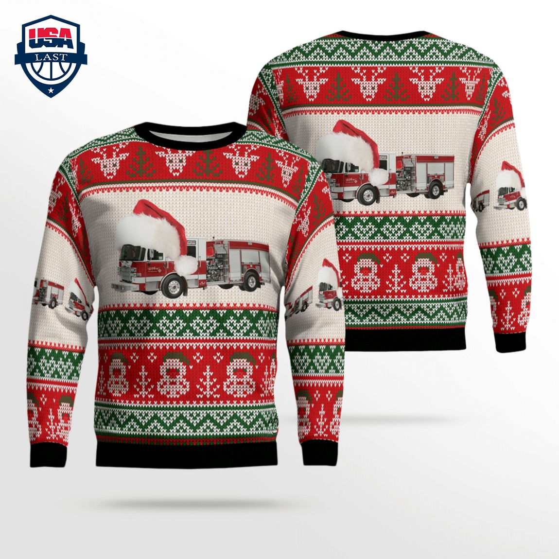El Paso Fire Department 3D Christmas Sweater
