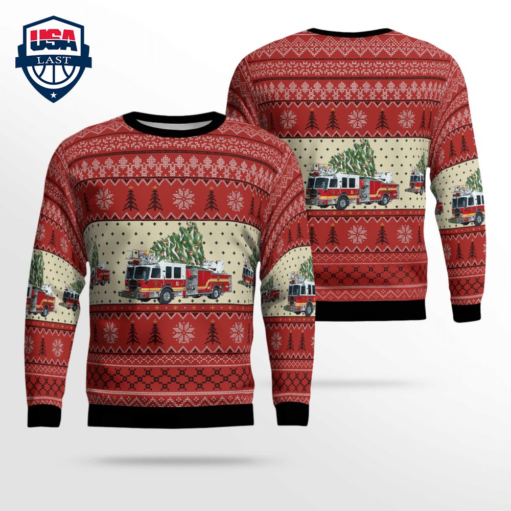 Elizabethtown Fire Department 3D Christmas Sweater