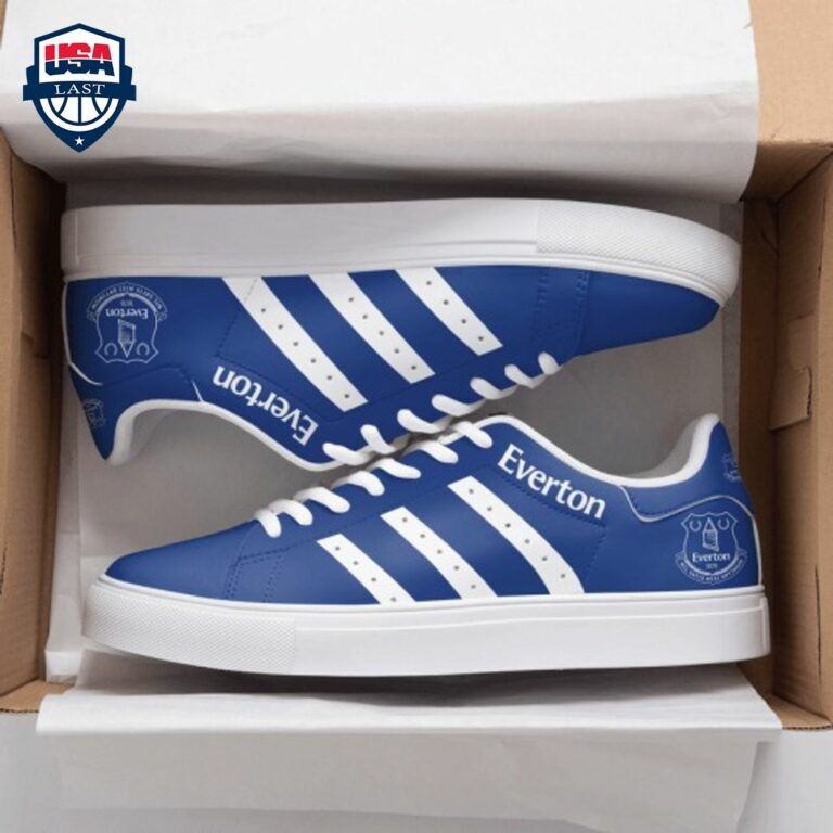 Everton FC White Stripes Style 1 Stan Smith Low Top Shoes - Best picture ever