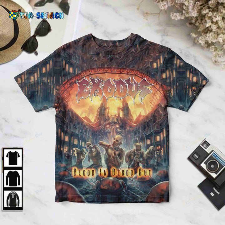 Here’s Exodus Blood In Blood Out 3D All Over Print Shirt