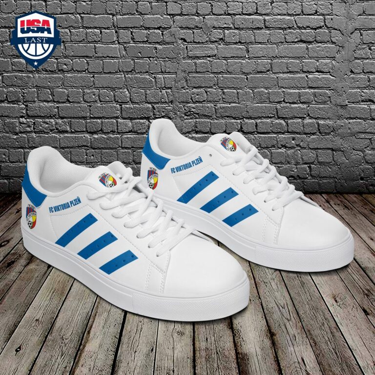 FC Viktoria Plzen Blue Stripes Stan Smith Low Top Shoes - Best click of yours