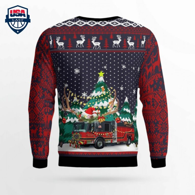 Fern Creek Fire Department 3D Christmas Sweater - Wow, cute pie