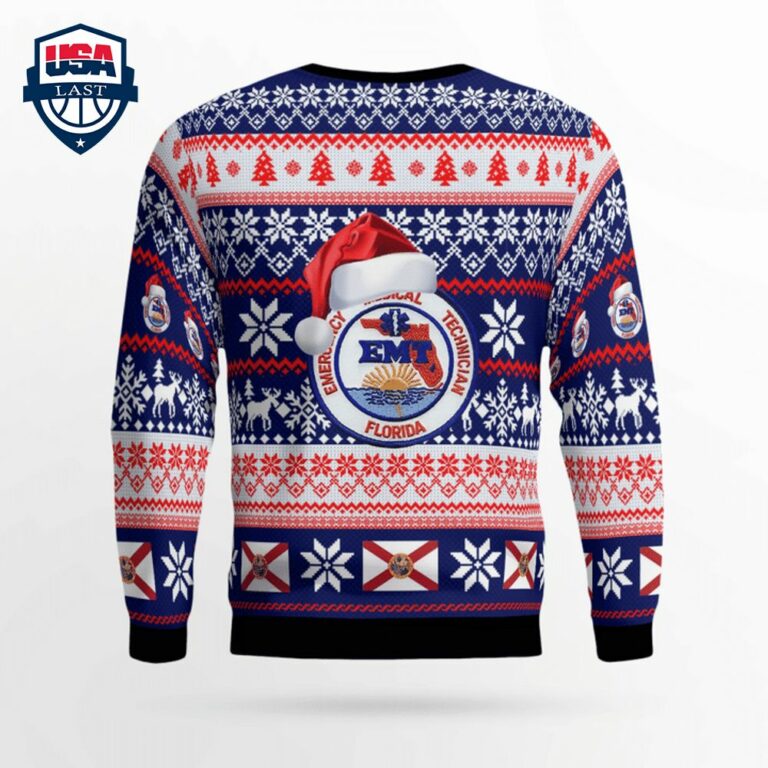 Florida EMT 3D Christmas Sweater - Good one dear