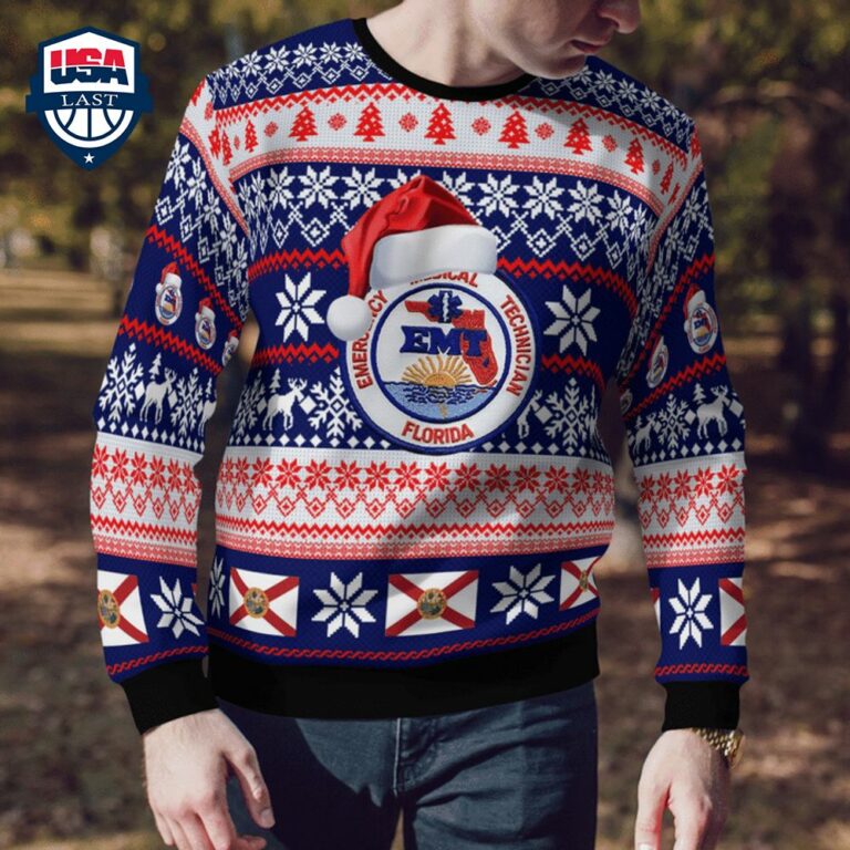 Florida EMT 3D Christmas Sweater - It is too funny